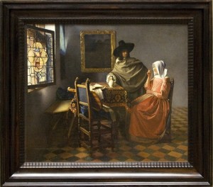 Vermeer stary obraz odnowienie ramy